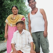 Dorjey Yolmo with son and Son's wife__Nopl